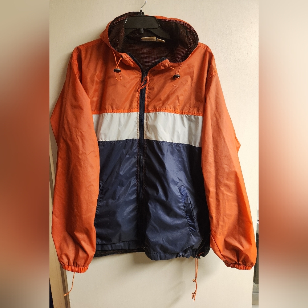 Orange and Blue Men's Jacket